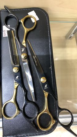 Barber shears tijeras set