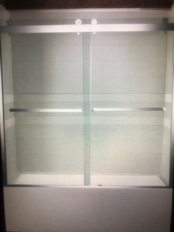 Bathroom Double Sliding Tub Door