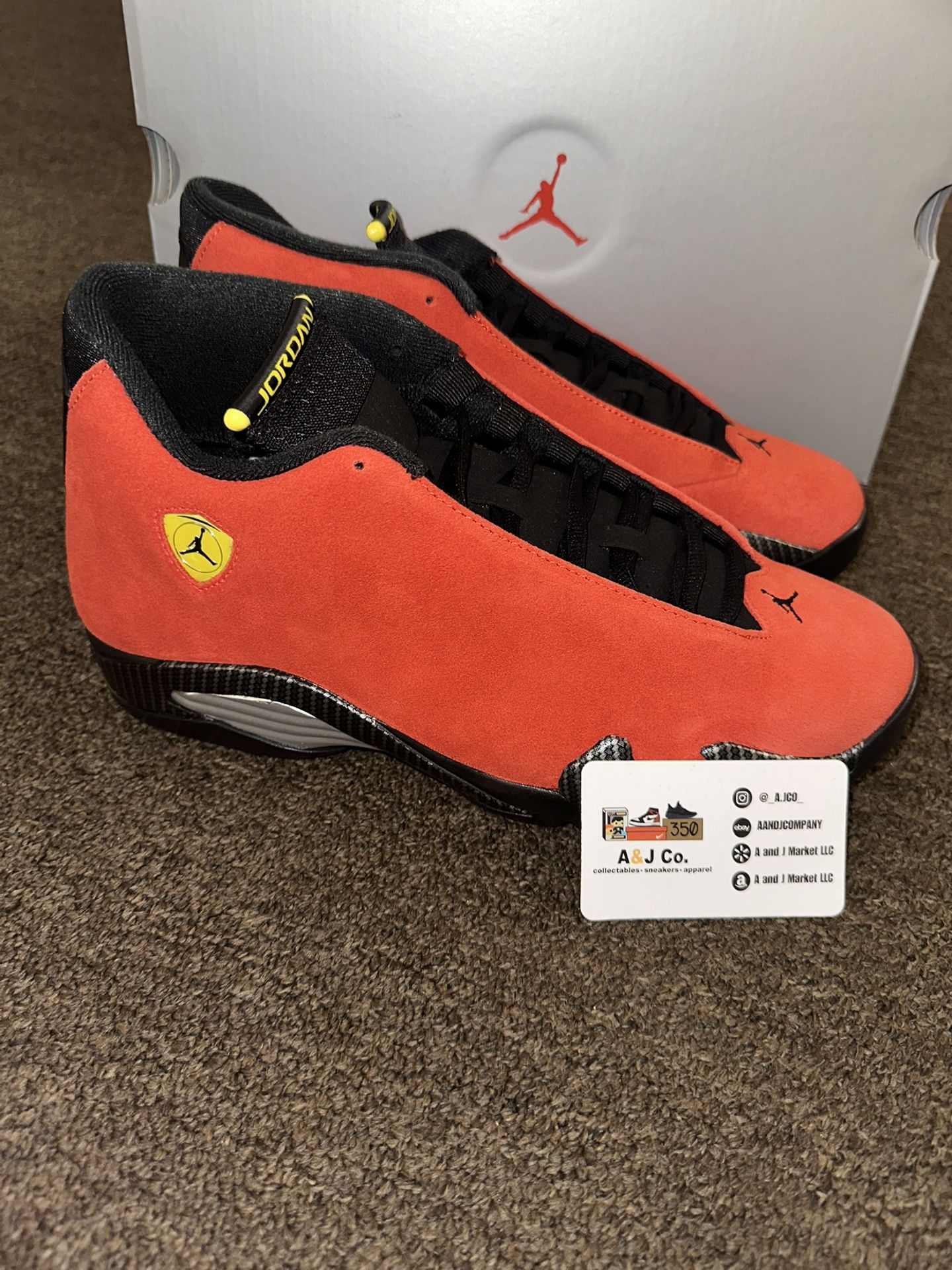 Men Air Jordan 14 Retro- 'Ferrari'- Challenge Red- 2025- Size 11.5- New IN HAND