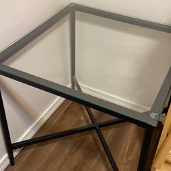 Glass Side Table 
