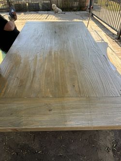 Wooden Table And Bench