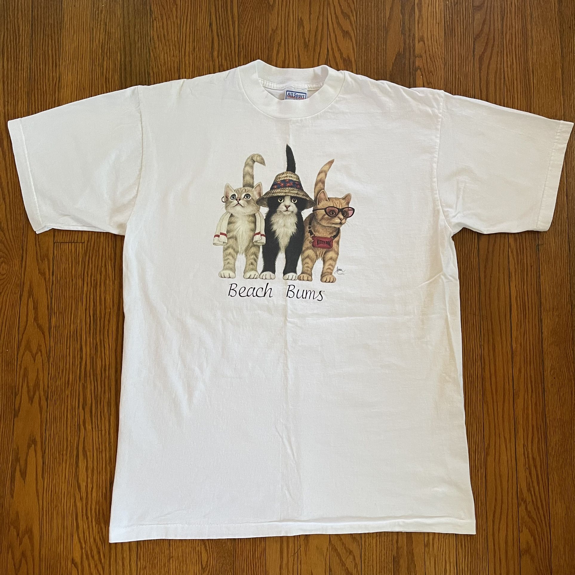 Vintage Beach Bums Cats T Shirt