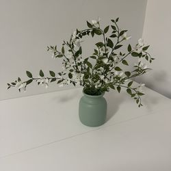 Flower Plant in light green vase 