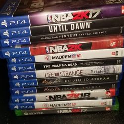 All Ps4 Games & One Xbox Game