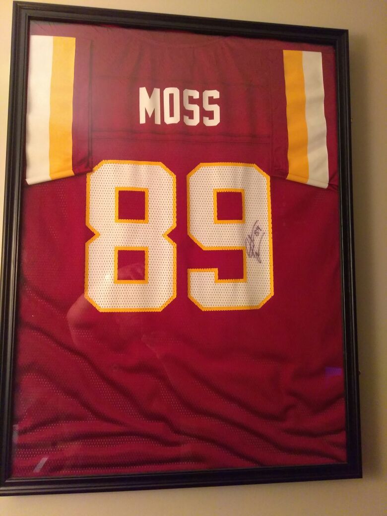Authentic signed Santa moss Jersey
