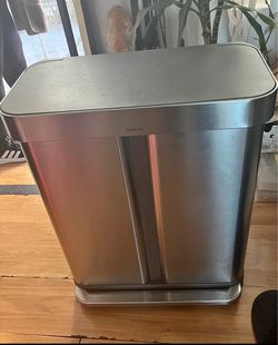 Simplehuman 58L Dual Compartment Sensor Recycle trashcan