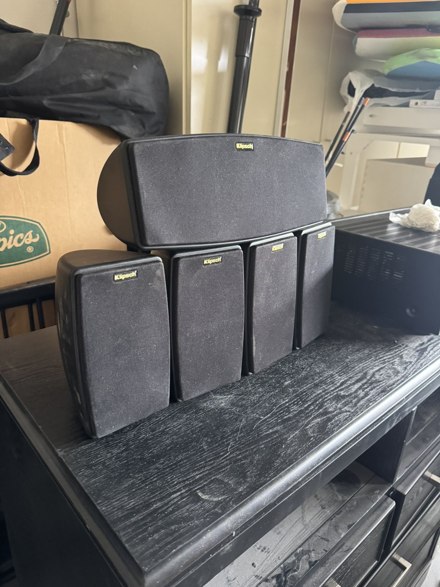 Klipsch Quintet Speaker System Home Theater Surround Sound 5 Channel System