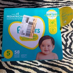 Pampers Swaddlers Size 5 Count 58 