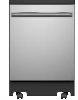 24 in. Top Control Portable Stainless Steel Dishwasher with Stainless Steel Interior, Sanitize, 54 dBA