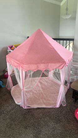 Princess Castle Girls Play House Indoor Pink Toy Tents Kids Outdoor Playhouse