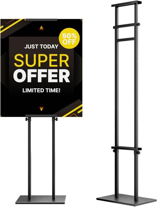 NEW HEAVY DUTY ADJUSTABLE SIGN STAND