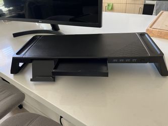 Monitor Stand W/usb Ports and Compartments