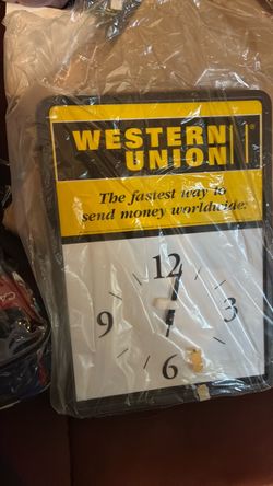 Western Union Promotional Wall Clock