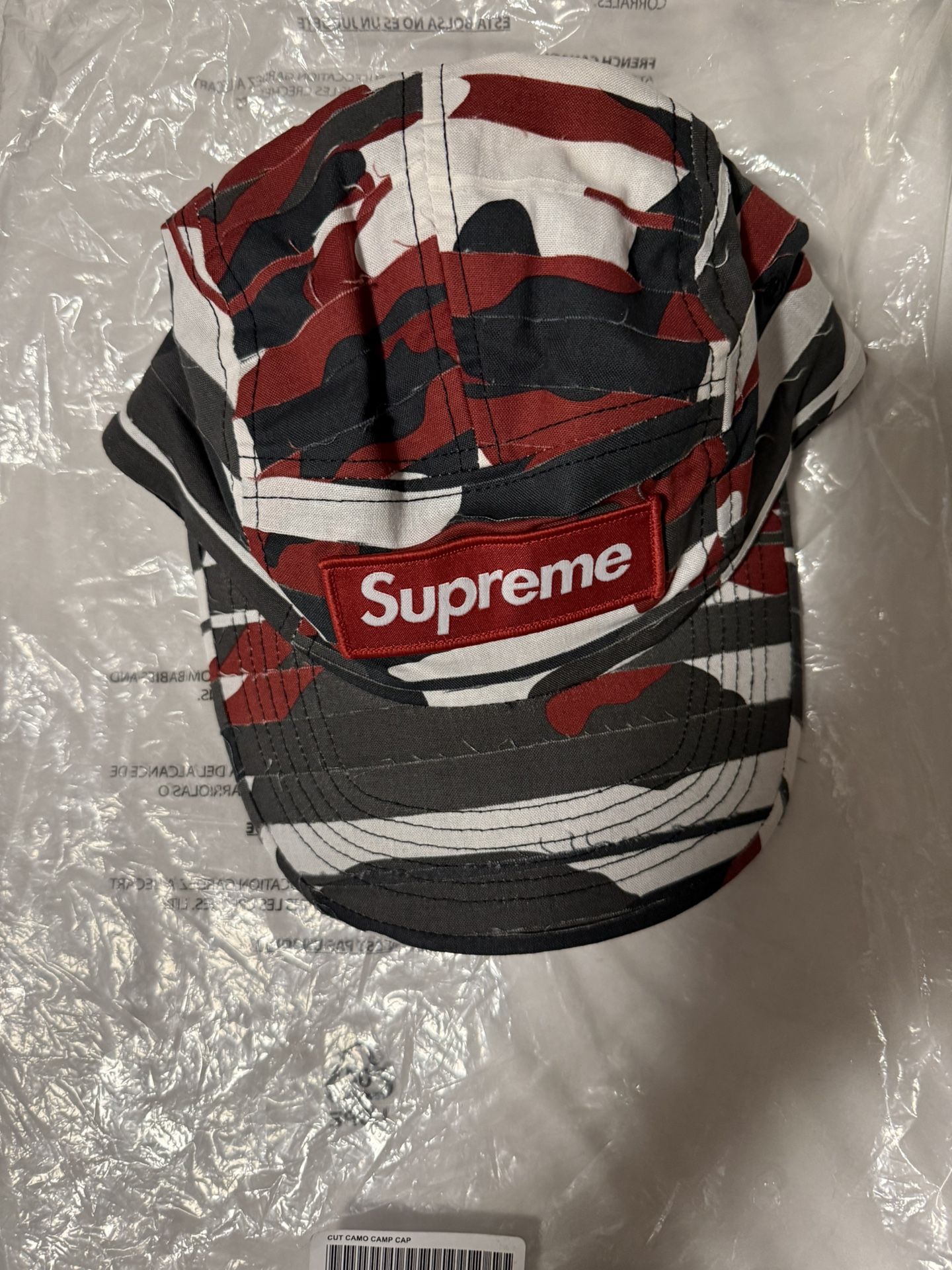Supreme Layered Camo Camp Cap Red *NEW*