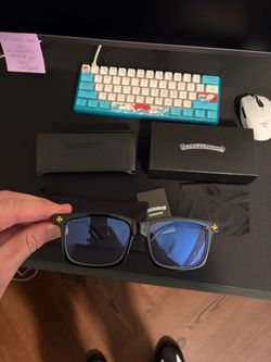 Gold chrome hearts glasses