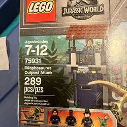 Complete Lego Set Jurassic World Dilophosaurus Outpost Attack