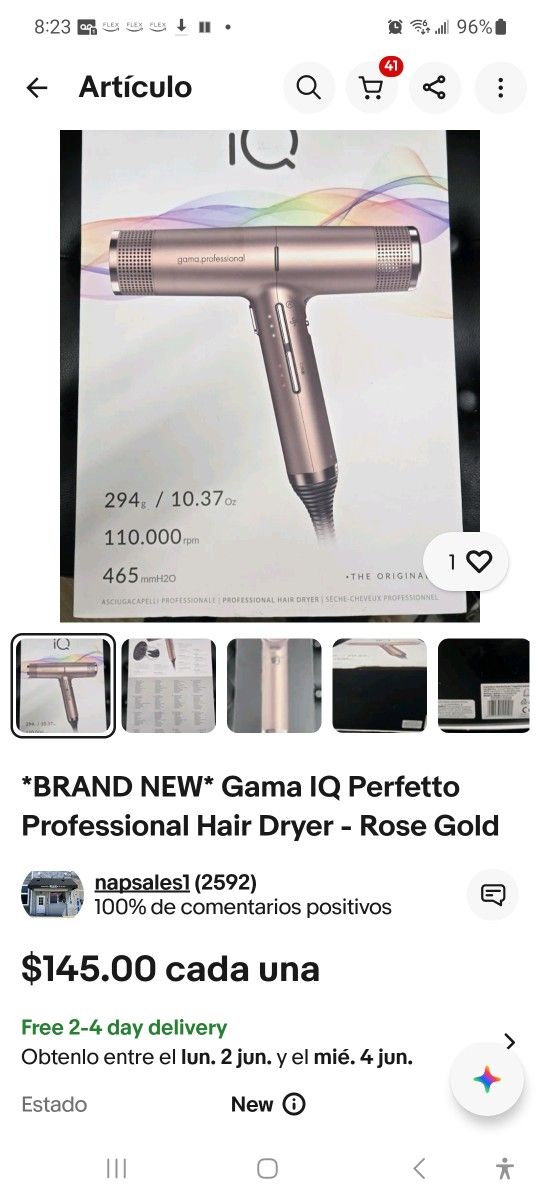 IQ Hair Blower Brand New Never Used