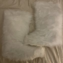 White Faux Fur Boots