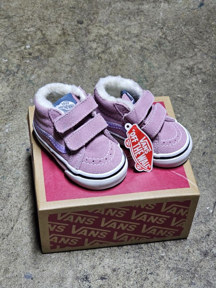 New Toddler Vans Shoes – Pink/Purple – Size 2 – Tags & Box