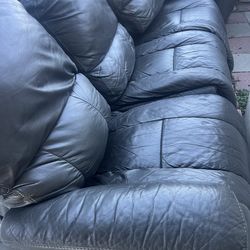 Leather sofa