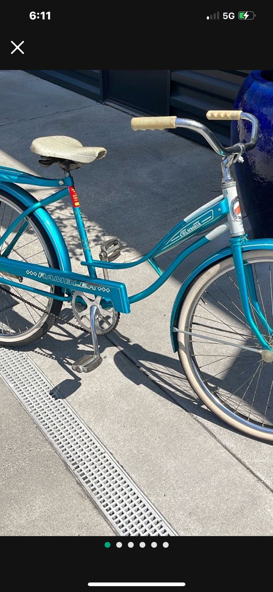 Vintage Old Bicycle $50 Cash 1958