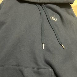 Navy blue aloo hoodie size xxs