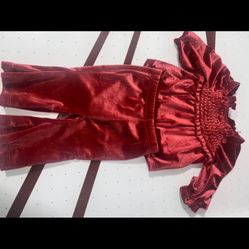 Baby Gap Velvet 2 Piece Set 0-3m