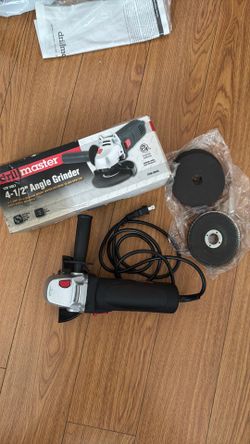 4.3 Amp, 4-1/2 in. Angle Grinder with Slide Switch, $10