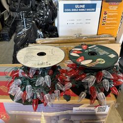 C9 Outdoor Christmas Lights – Ultra Bright LED – Heavy Duty – Used O