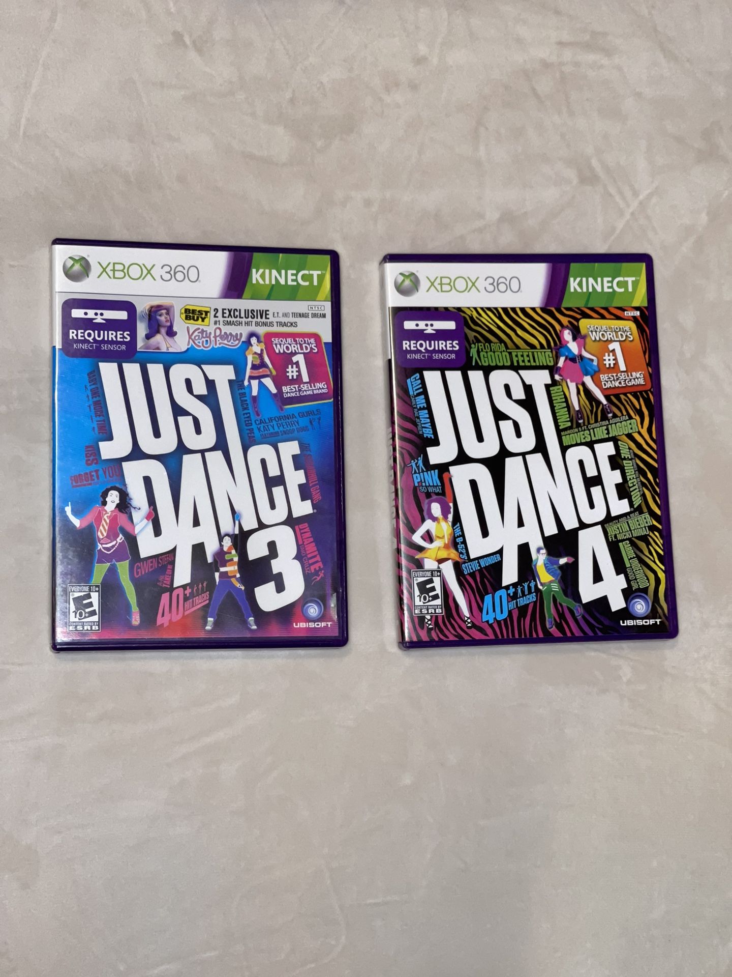 Just Dance 3 + Just Dance 4 (Microsoft Xbox 360 Kinect) (CIB)