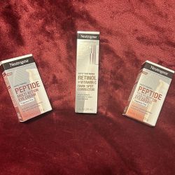 Neutrogena Bundle of 3 (2) Peptide Eye Cream and (1) Dark Spot Corrector *NEW*