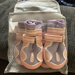 Furmate dog boots (pink/purple)