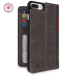 Twelve South BookBook iPhone 6+/6s+/7+/8+ leather wallet case/stand/shell Brown