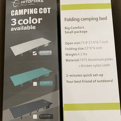 Camping Cots (2) New In Box