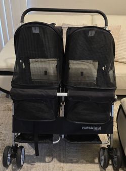 Paws & Pals Double Pet Stroller – Excellent Condition –