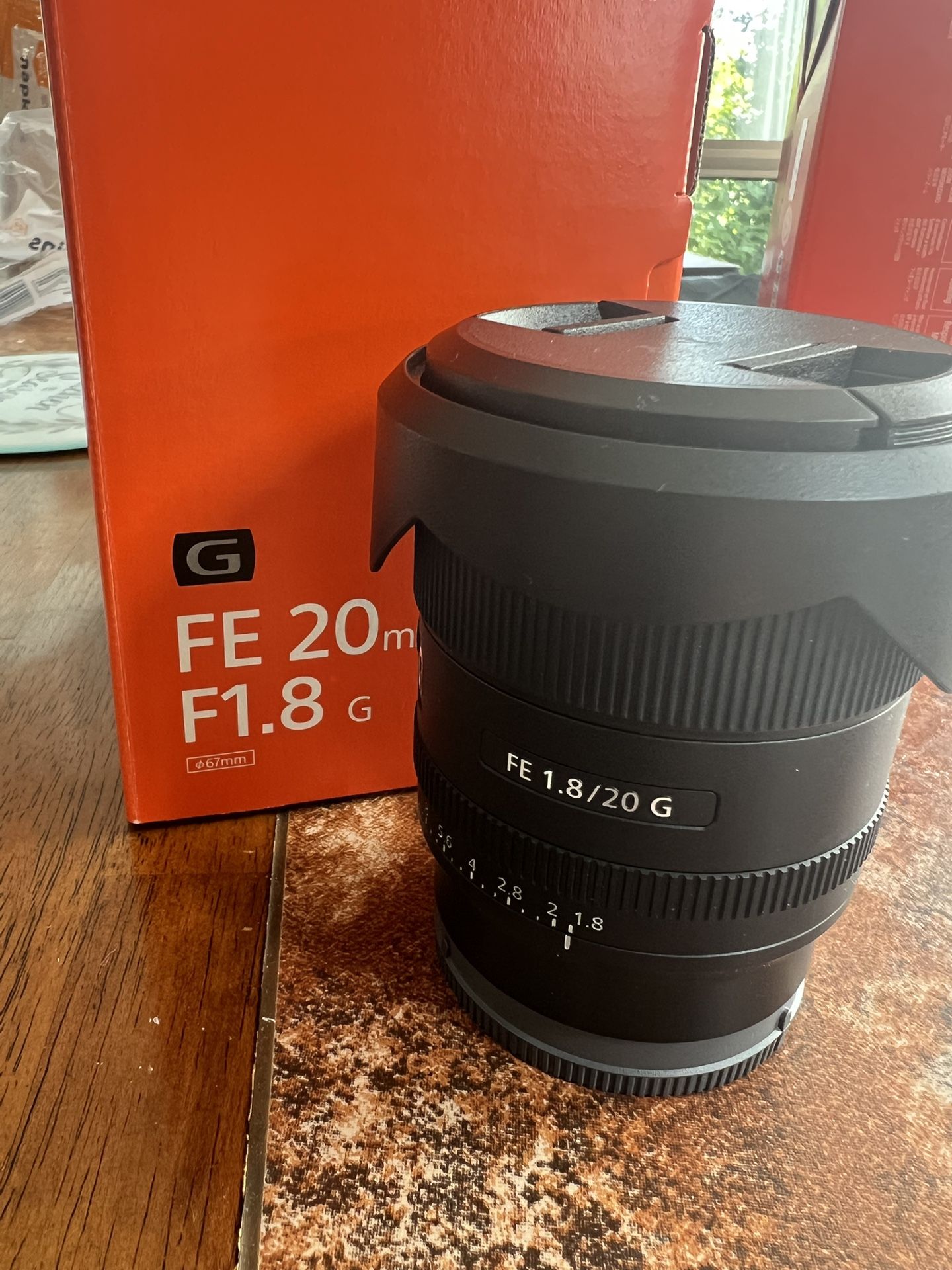 Sony FE 20mm f/1.8 lens