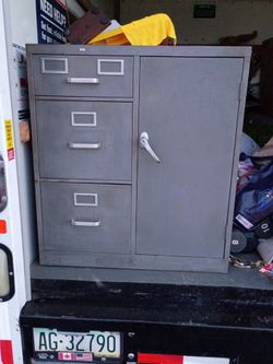 File cabinet and small storage with adjustable shelves
