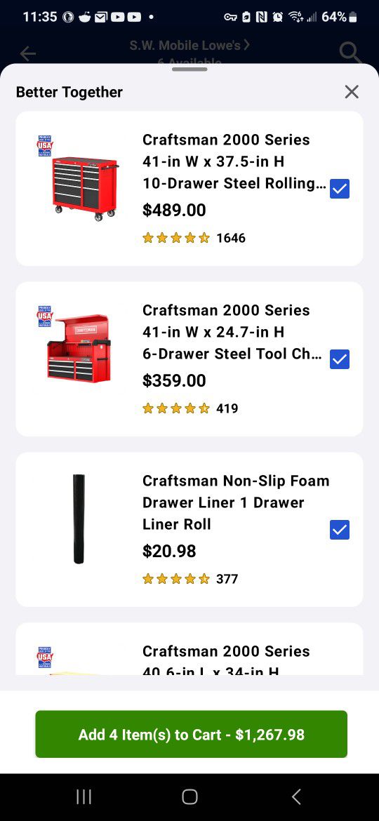 Craftsman 2000 Series Tool Box