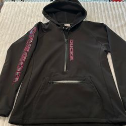 Oregon Ducks Jacket Women’s Medium Black Ncaa Football NewReign Hooded Pullover 