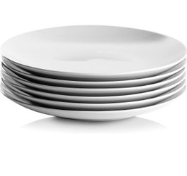 Simply White Coupe Food Plate Set