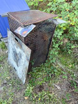 Heavy Duty Perforated Metal Fire Pit Basket