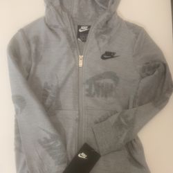New Nike Hoodie Jacket Size Kids 7 Large With Tags 