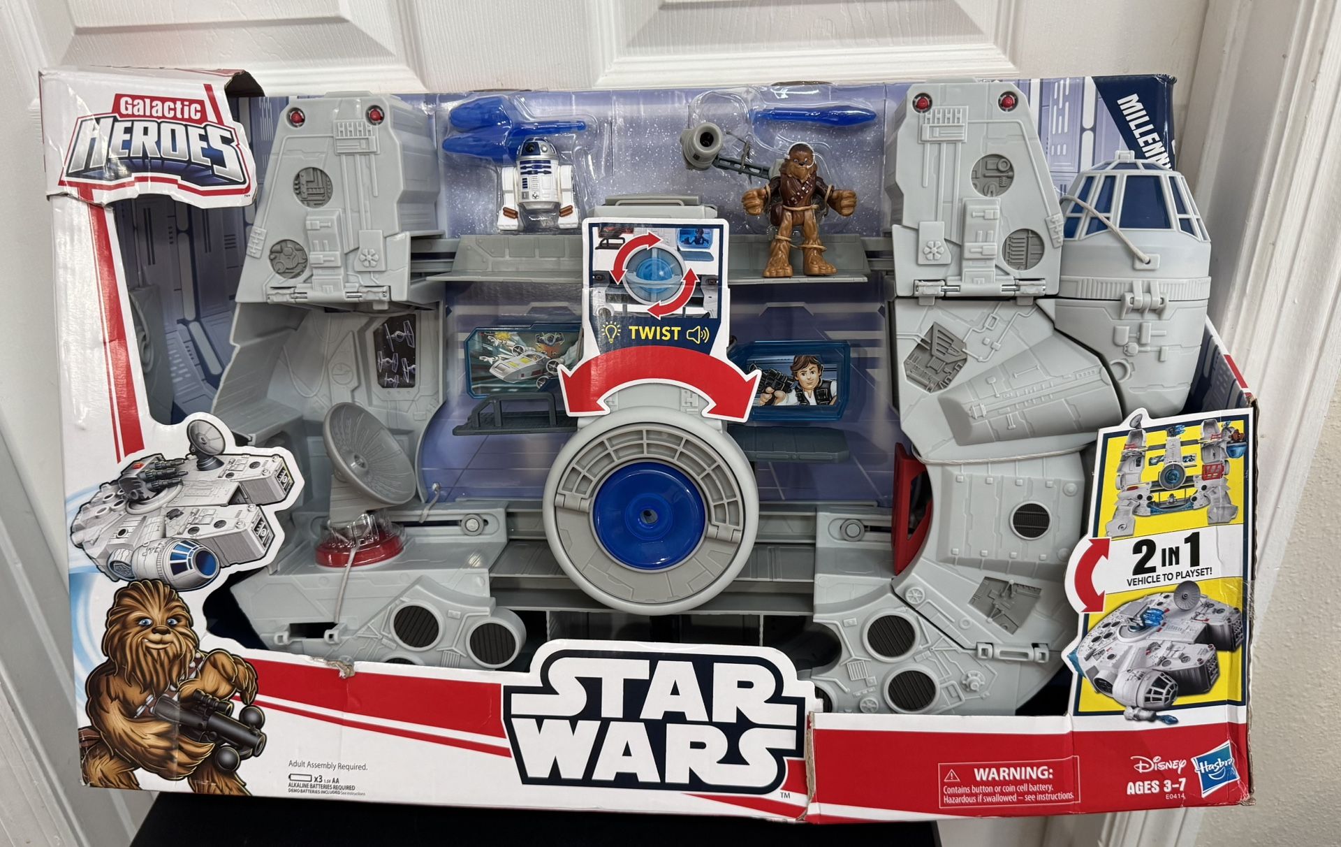 NEW Star Wars Galactic Heroes Figures and Millenium Falcon Playset some box damage just $20 