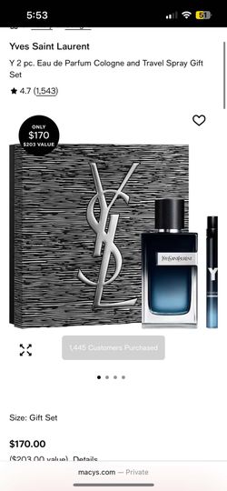 Brand New Ysl Cologne Original For $140