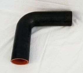 2-3/4" ID 4-ply Reinforced Silicone 90 Degree Elbow Black