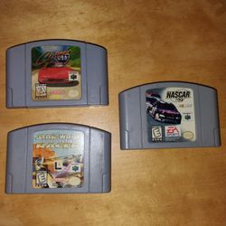 Nintendo 64 Games Racing Bundle Lot Collection N64 Cartridge 