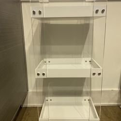 Side Table Acrylic and White