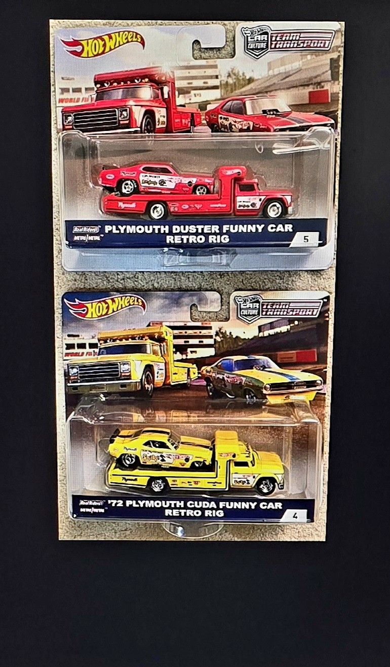 Hot Wheels Snake & Mongoose Transporters Race Team Set