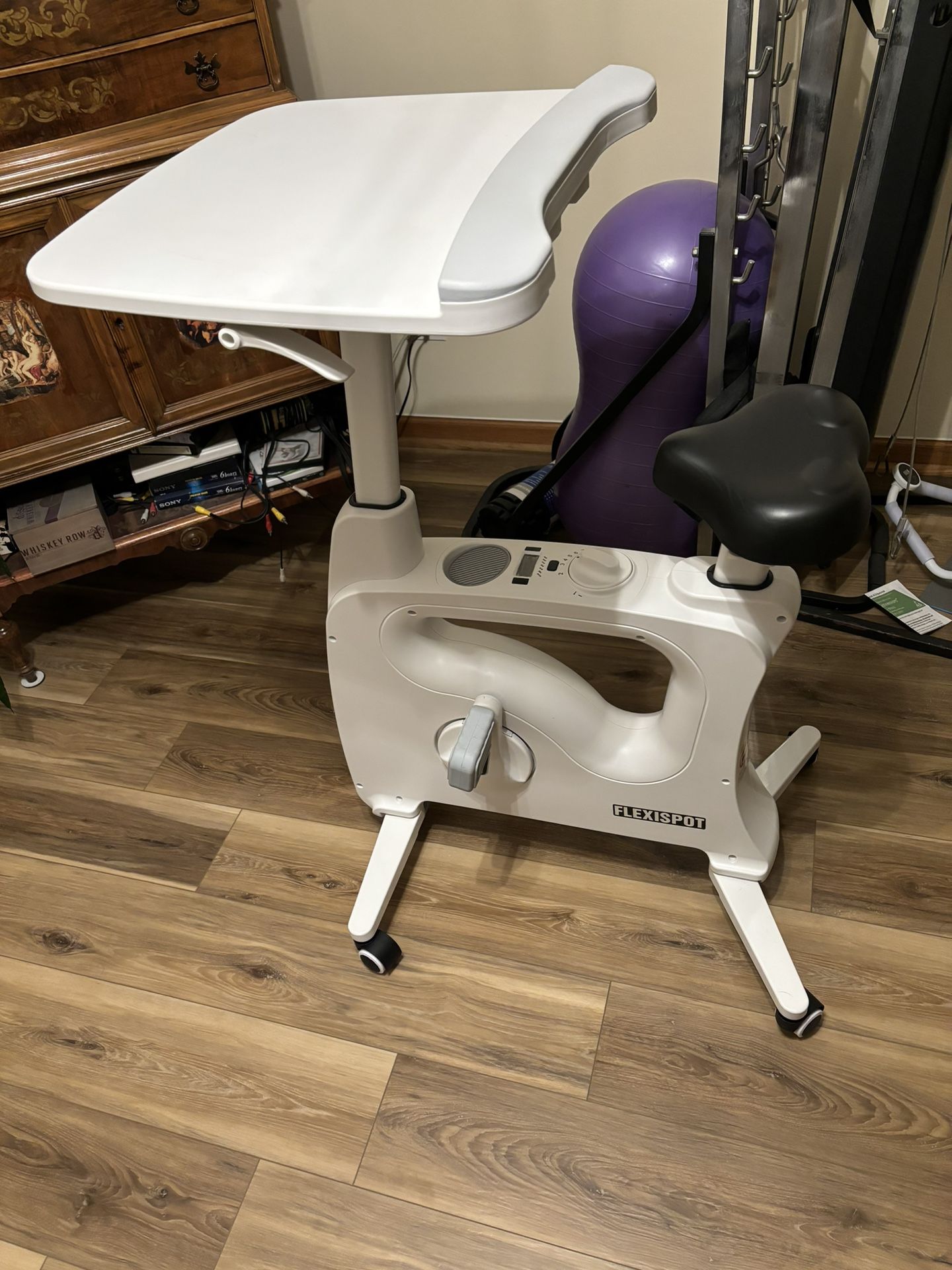 Exercise Bike, Stationary Desk