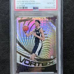 Victor Wembanyama PSA GEM 10 Rookie Card Revolution Vortex